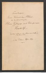 k.k. naturhistorisches Hofmuseum, Intendanzakten 1885-1896 (Hauer), Aktenzahl Z.263.B/1889, Seite 1